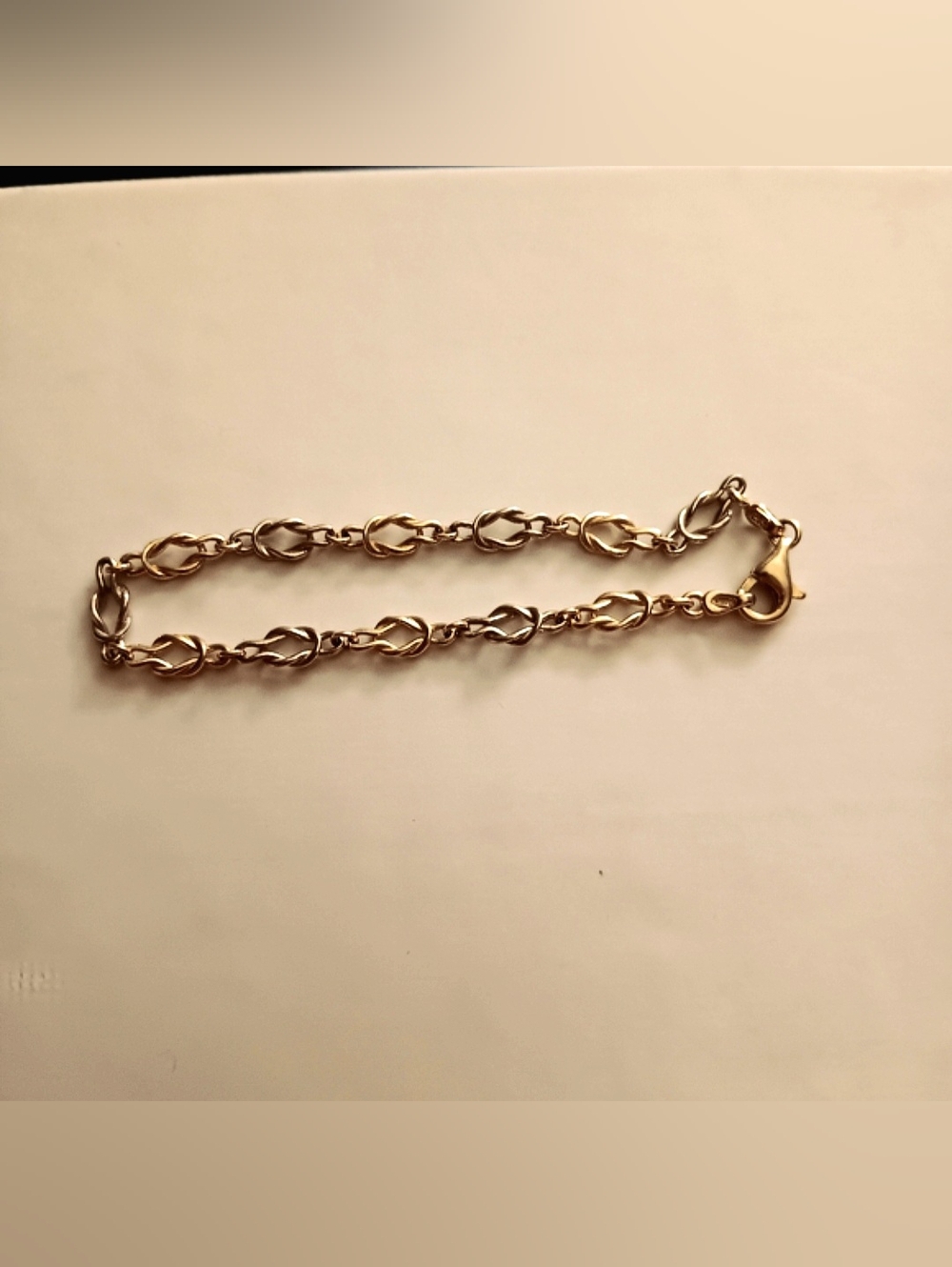 14k Knot Two Toned Bracelet.
